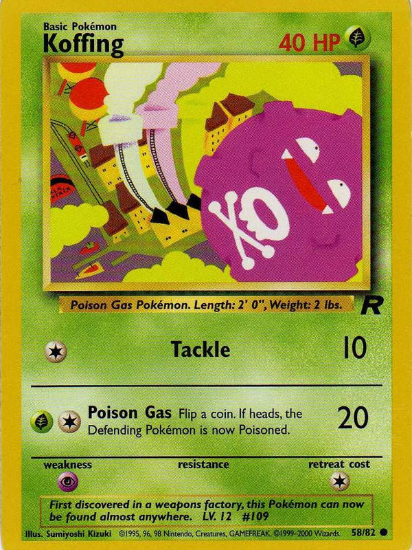 Koffing (058/82) [Team Rocket] Unlimited - Common