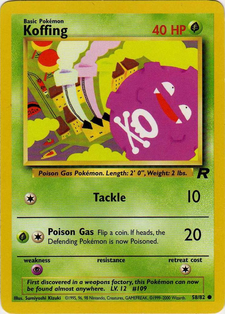 Koffing (058/82) [Team Rocket] Unlimited - Common