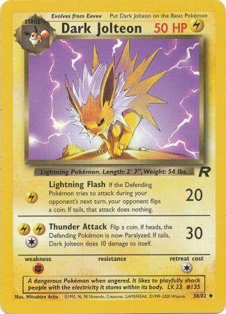 Dark Jolteon (038/82) [Team Rocket] Unlimited - Uncommon