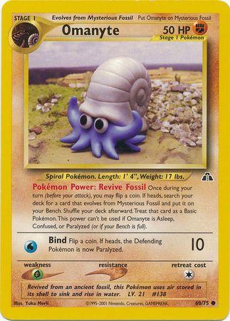 Omanyte 060  - Unlimited Neo Discovery - Common