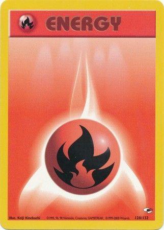 Fire Energy (128/132) [Gym Heroes] Unlimited - Common