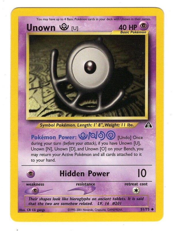 Unown [U] (051/75) [Neo Discovery] Unlimited - Uncommon
