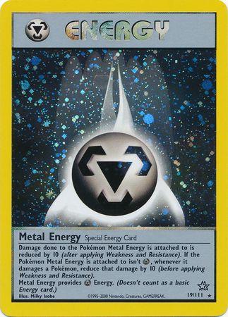 Metal Energy 019  - Unlimited Holofoil Neo Genesis - Holo Rare
