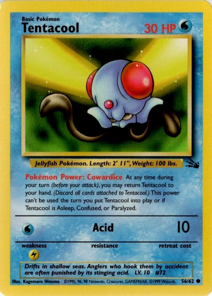 Tentacool (056/62) [Fossil] Unlimited - Common