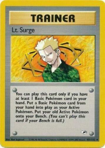 Lt. Surge (101) (101) 101  - Unlimited Gym Heroes - Rare