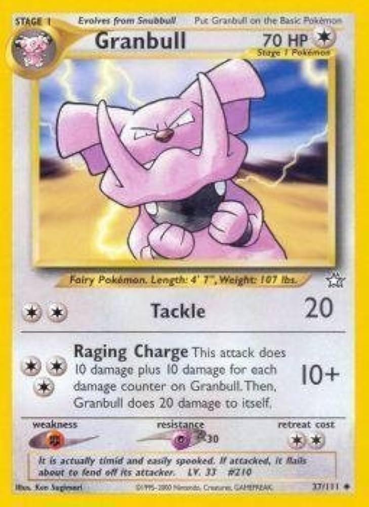 Granbull (037/111) [Neo Genesis] Unlimited - Uncommon