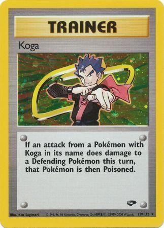 Koga (019/132) [Gym Challenge] Unlimited Holofoil - Holo Rare