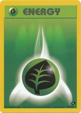 Grass Energy (129/132) [Gym Challenge] Unlimited - Common