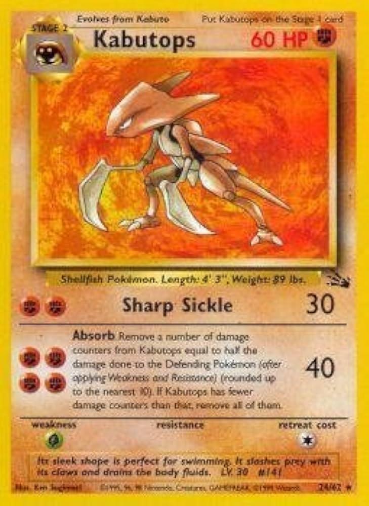 Kabutops (024/62) [Fossil] Unlimited - Rare