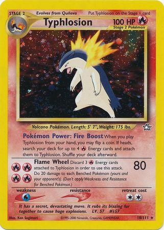 Typhlosion (18/111) [Neo Genesis] Unlimited Holofoil - Holo Rare