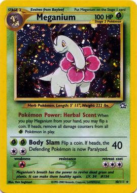 Meganium (10) (10) 010  - Unlimited Holofoil Neo Genesis - Holo Rare