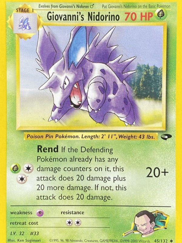 Giovanni's Nidorino (045/132) [Gym Challenge] Unlimited - Uncommon