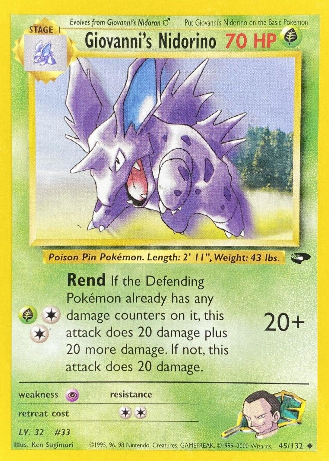 Giovanni's Nidorino (045/132) [Gym Challenge] Unlimited - Uncommon