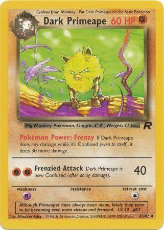 Dark Primeape (043/82) [Team Rocket] Unlimited - Uncommon