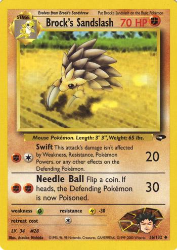 Brock's Sandslash (036/132) [Gym Challenge] Unlimited - Uncommon