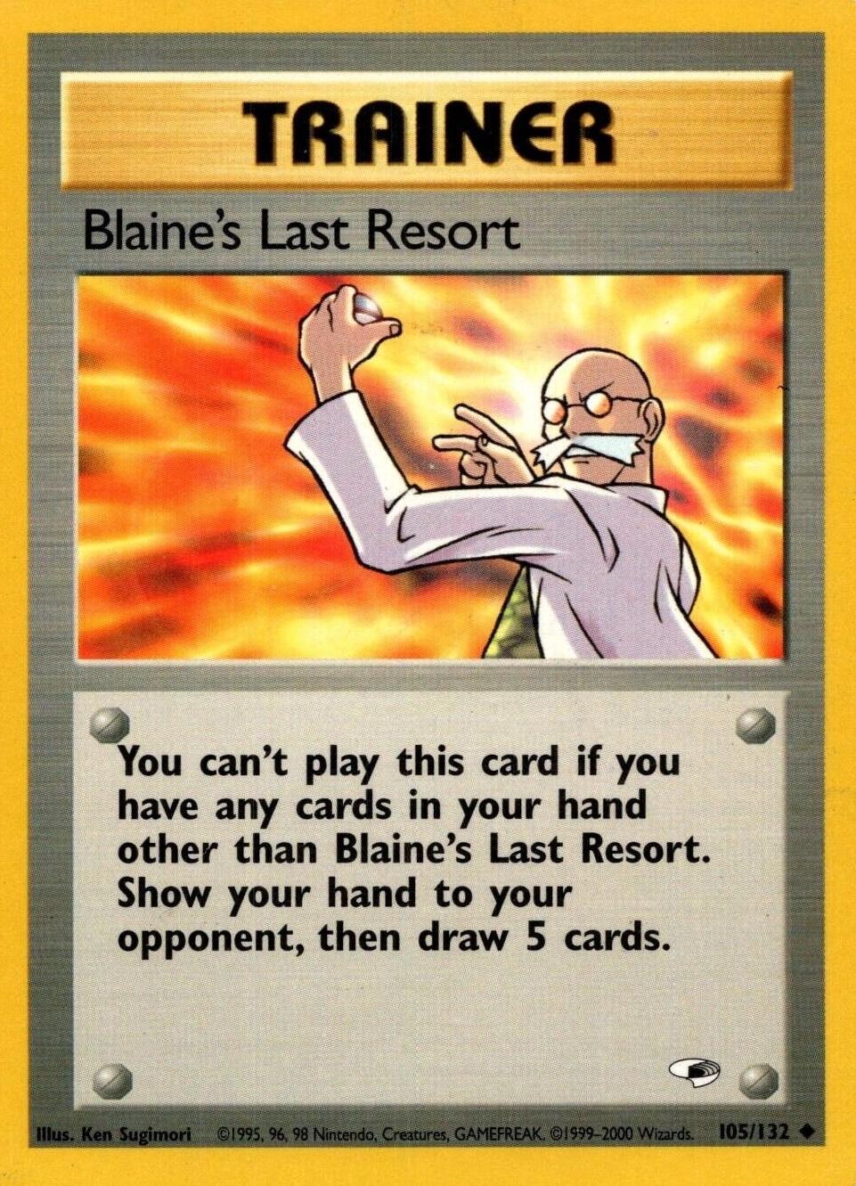Blaine's Last Resort (105/132) [Gym Heroes] Unlimited - Uncommon