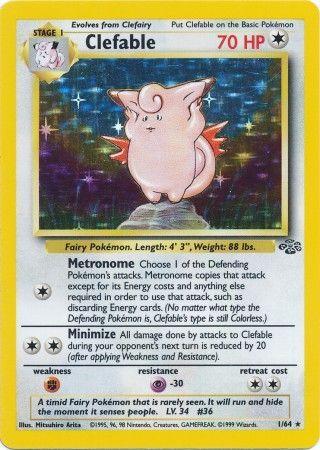 Clefable (001/64) [Jungle] Unlimited Holofoil - Holo Rare