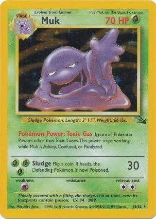 Muk (13) (13) 013  - Unlimited Holofoil Fossil - Holo Rare