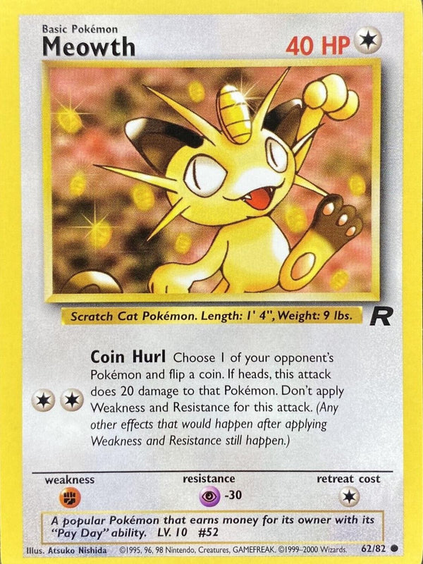 Meowth 062  - Unlimited Team Rocket - Common