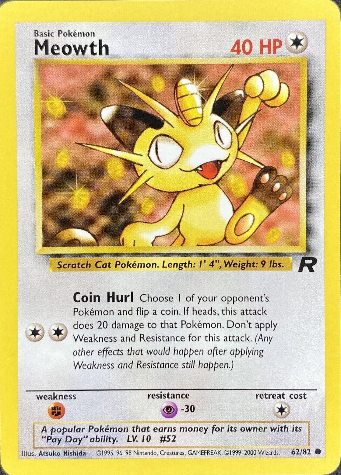 Meowth 062  - Unlimited Team Rocket - Common