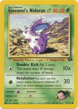 Giovanni's Nidoran M (076/132) [Gym Challenge] Unlimited - Common