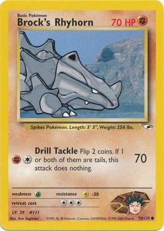 Brock's Rhyhorn (070/132) [Gym Heroes] Unlimited - Common