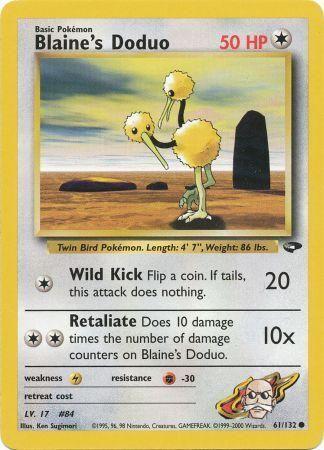 Blaine's Doduo (061/132) [Gym Challenge] Unlimited - Common