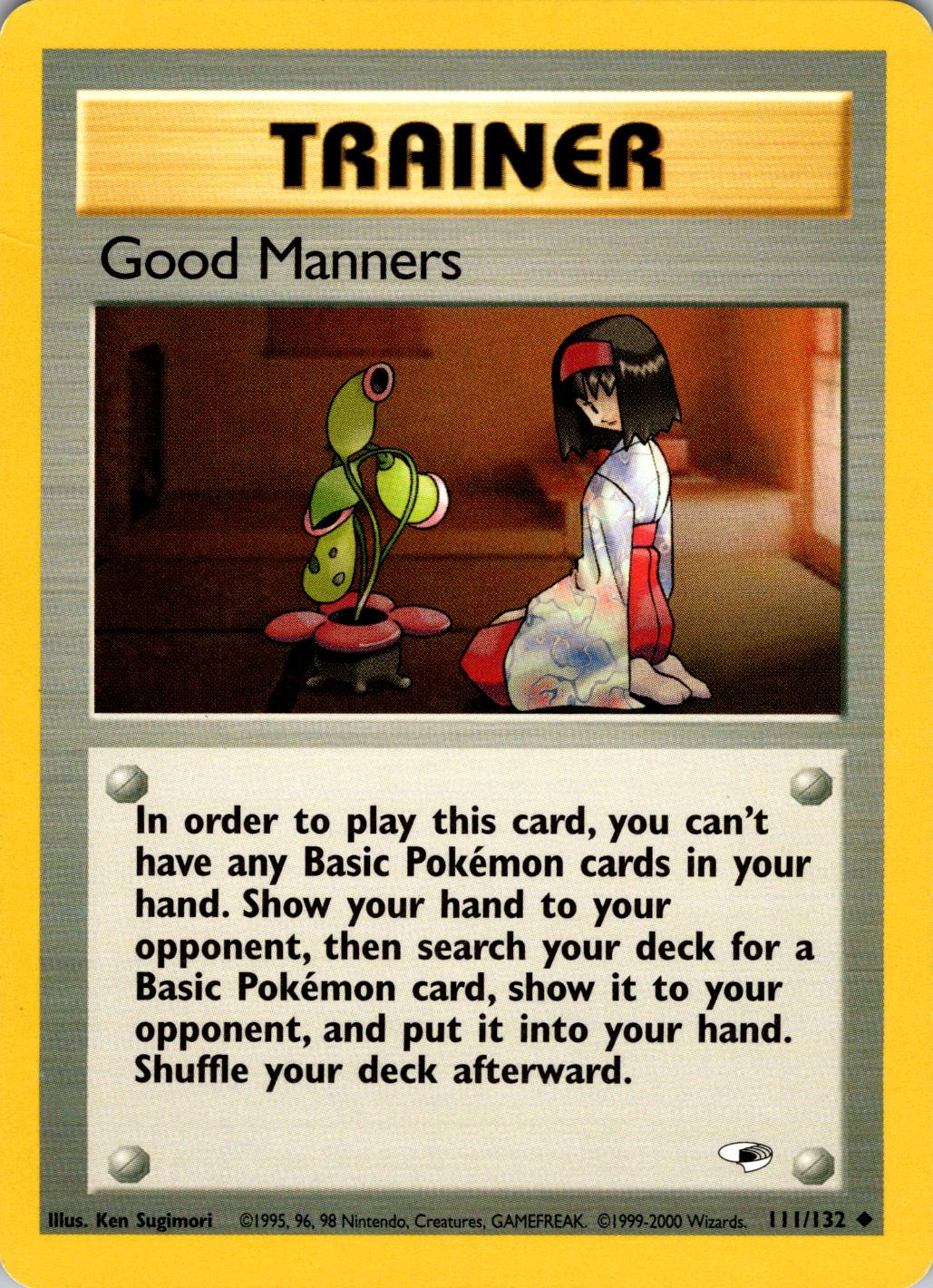 Good Manners (111/132) [Gym Heroes] Unlimited - Uncommon