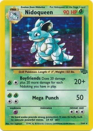 Nidoqueen (7) (7) 007  - Unlimited Holofoil Jungle - Holo Rare