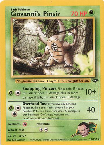 Giovanni's Pinsir (024/132) [Gym Challenge] Unlimited - Rare