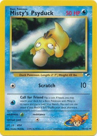 Misty's Psyduck 054  - Unlimited Gym Heroes - Uncommon