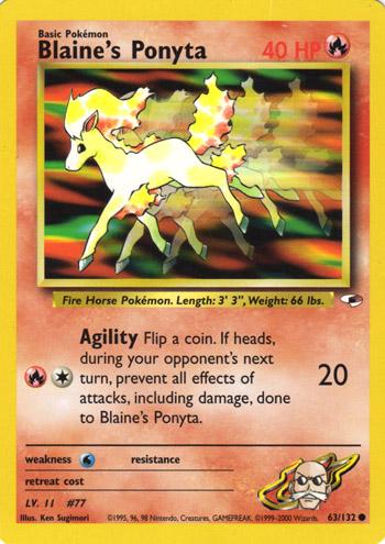 Blaine's Ponyta (063/132) [Gym Heroes] Unlimited - Common
