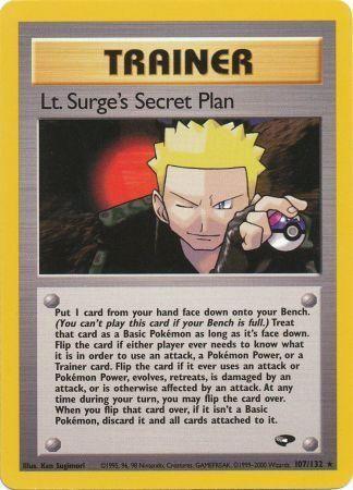 Lt. Surge's Secret Plan 107  - Unlimited Gym Challenge - Rare