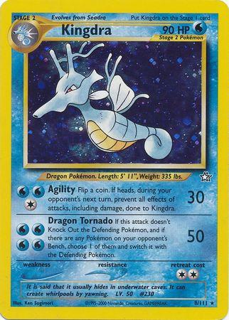 Kingdra (008/111) [Neo Genesis] Unlimited Holofoil - Holo Rare