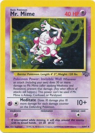 Mr. Mime (6) (6) 006  - Unlimited Holofoil Jungle - Holo Rare
