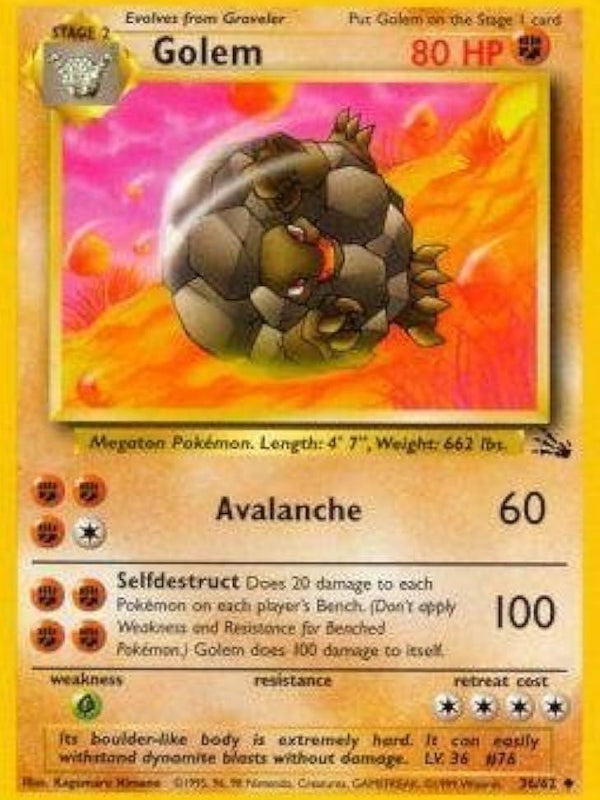 Golem (036/62) [Fossil] Unlimited - Uncommon