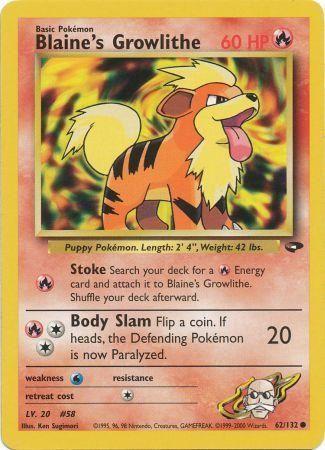 Blaine's Growlithe (062/132) [Gym Challenge] Unlimited - Common