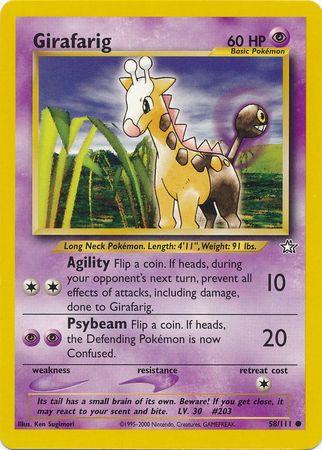 Girafarig (058/111) [Neo Genesis] Unlimited - Common