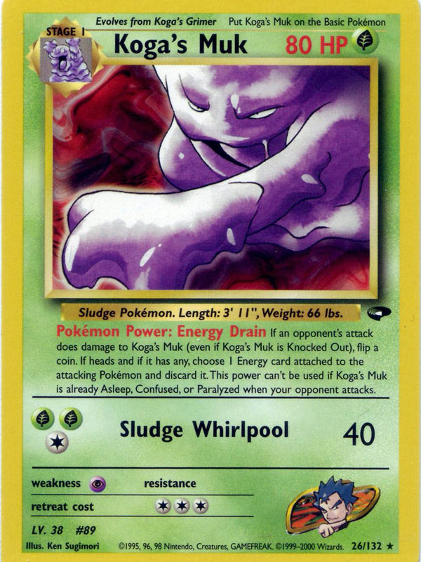 Koga's Muk (026/132) [Gym Challenge] Unlimited - Rare