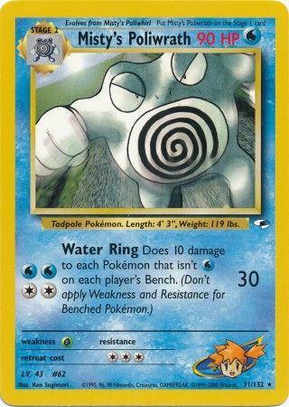 Misty's Poliwrath 031  - Unlimited Gym Heroes - Rare
