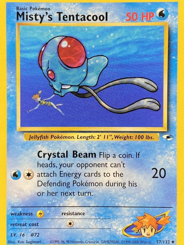 Misty's Tentacool (57) (57) 057  - Unlimited Gym Heroes - Uncommon