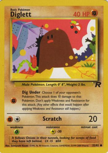 Diglett (052/82) [Team Rocket] Unlimited - Common