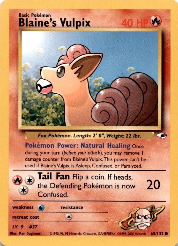 Blaine's Vulpix (065/132) [Gym Heroes] Unlimited - Common