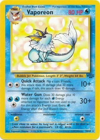 Vaporeon (028/64) [Jungle] Unlimited - Rare