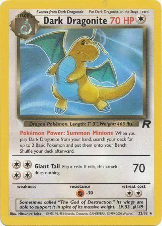 Dark Dragonite (022/82) [Team Rocket] Unlimited - Rare