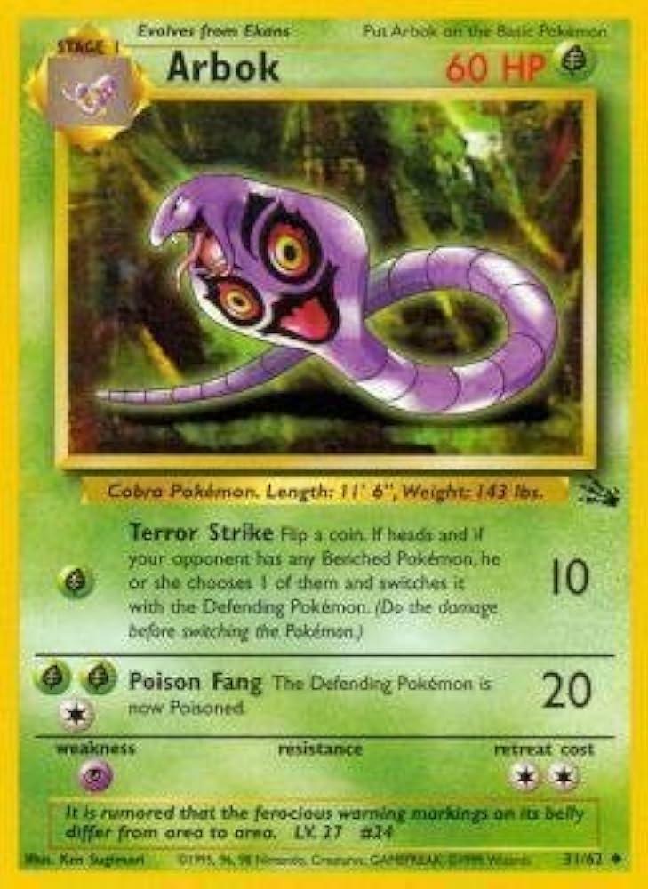 Arbok (031/62) [Fossil] Unlimited - Uncommon