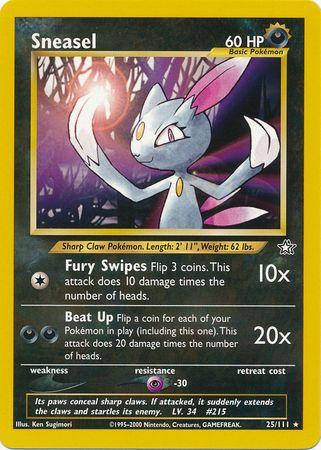 Sneasel (025/111) [Neo Genesis] Unlimited - Rare