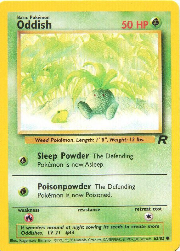 Oddish 063  - Unlimited Team Rocket - Common