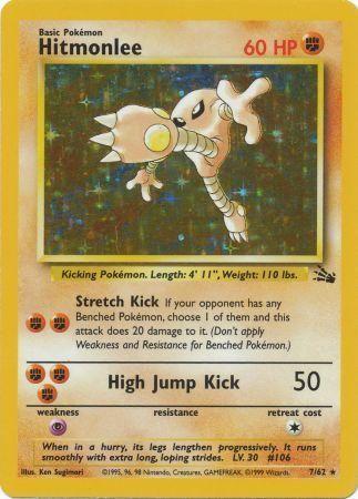 Hitmonlee (007/62) [Fossil] Unlimited Holofoil - Holo Rare