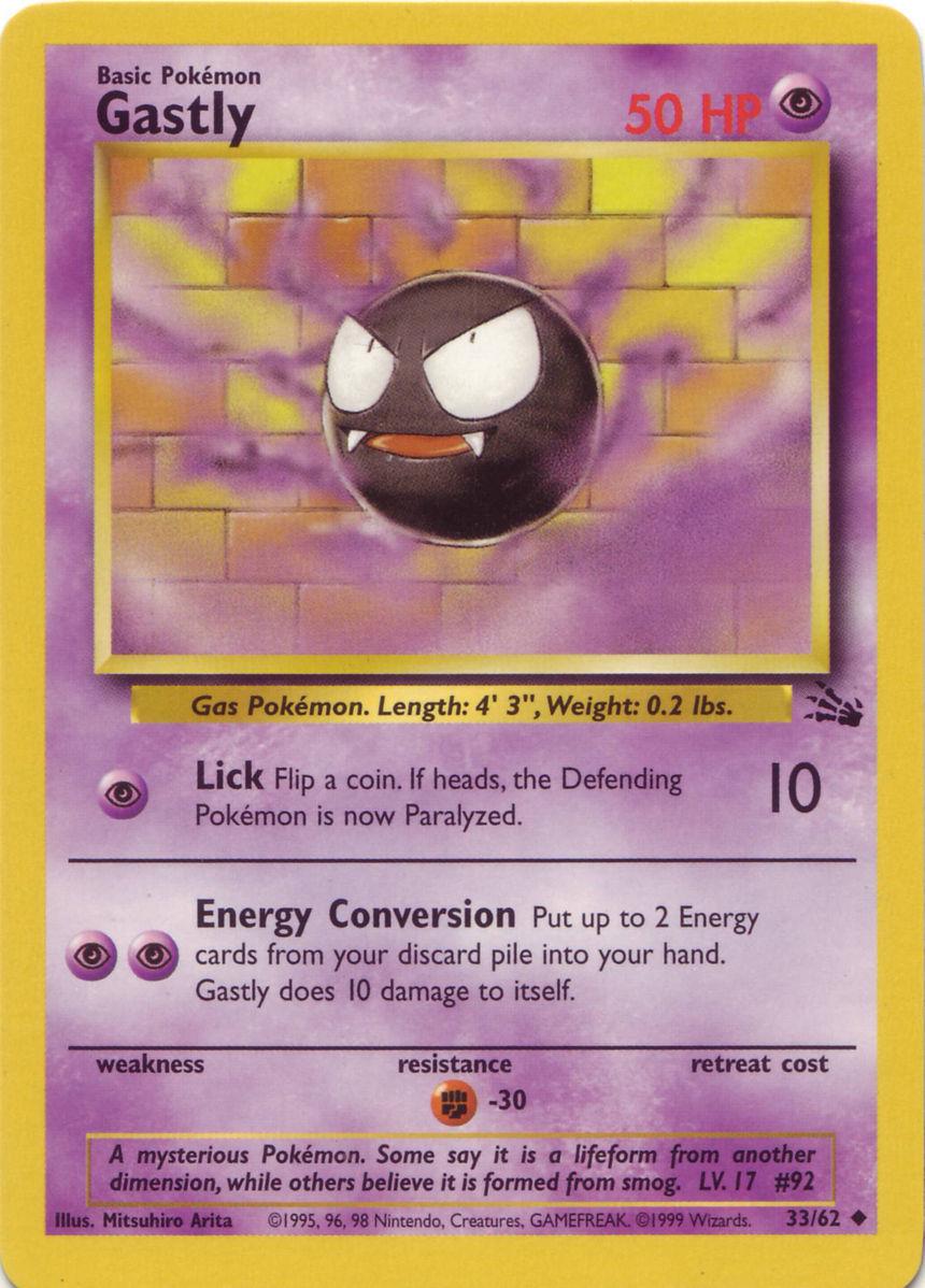 Gastly (033/62) [Fossil] Unlimited - Uncommon